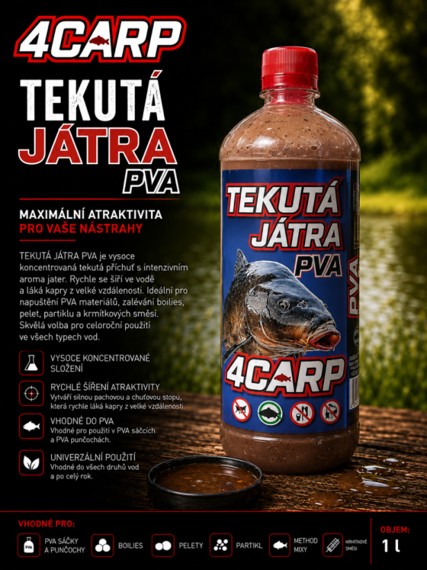 Tekutá játra 1 l PVA
