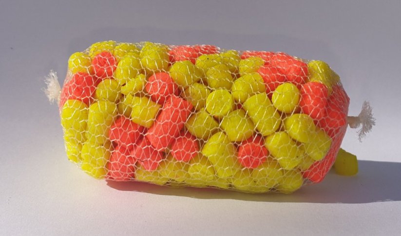 Plněné PVA – PVA BOMB FLUORO - Velikost:: 5mm, Druh:: Kukuřice